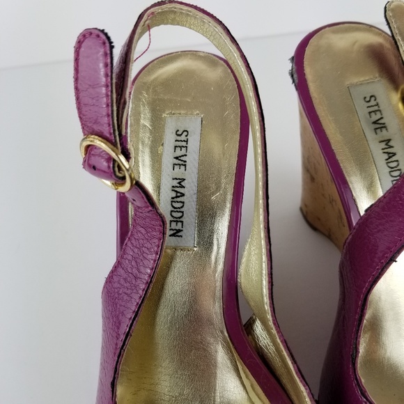 Steve madden pink wedges size 6 - Picture 2 of 8